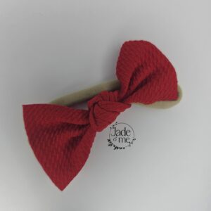 Knotted Headband - Red