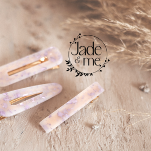 Jade In Whitish With Purple Flecks