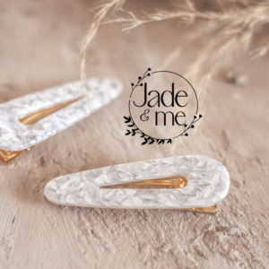 Mia In White And Grey Flecks