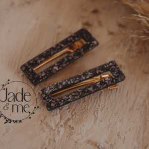 Kate in Black with Silver Flecks