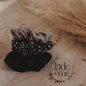 Scrunchie Set of Three - Black