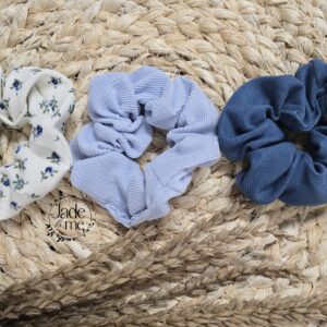 Scrunchie Set of Three - Blue