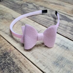 Cute Bow Alice Band In Pink