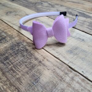 Cute Bow Alice Band in Purple