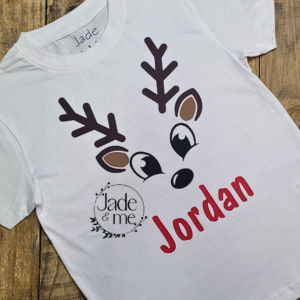 Christmas T-Shirt - Straight Horned Reindeer #1