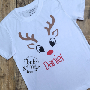 Christmas T-Shirt - Reindeer Face #3