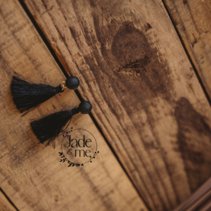 Tassel Earrings In Black