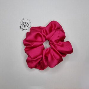 Large Satin Scrunchie in Pink